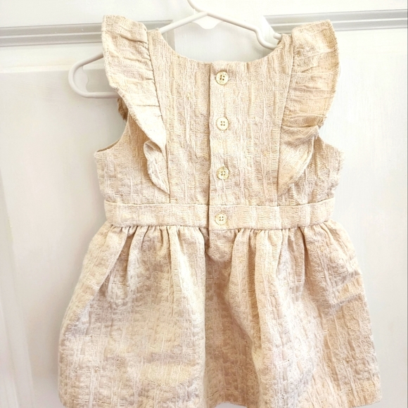 GENUINE KIDS OSHKOSH Gold Shimmer Dress - Picture 4 of 4